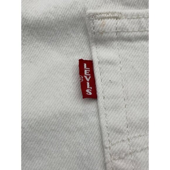 Levi's 501T Two-Tone Mid-Rise Cropped Tapered Button-Fly Jeans - Women's Size 27 - Picture 10 of 16